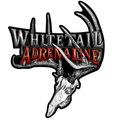 14" Whitetail Adrenaline Rack Decal|Red
