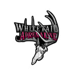 9" Whitetail Adrenaline Rack Decal|Red