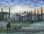 Chancy Walters' Art Moose Painting
